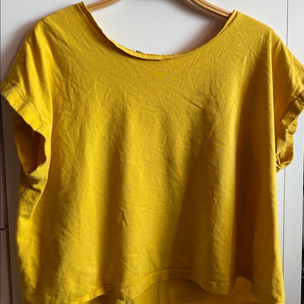 Yellow Crop Top